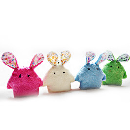 哈皮熊珍珠兔小兔子小挂件 毛绒公仔挂件情侣兔子 手机钥匙挂件