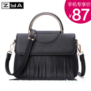 ZYA handbag 2015 new wave Korean tassel vintage bag woman bag slung Messenger bag shoulder bag