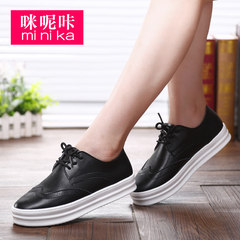 Microphone clicking 2015 winter season thick strap Lok Fu shoes fashion foot lazy woman leisure shoes flat women's shoes