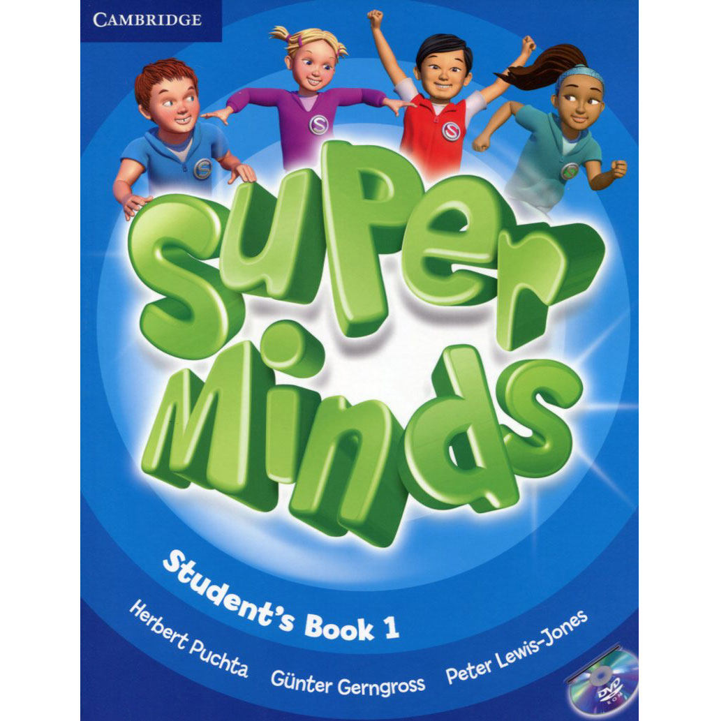 现货 原版进口剑桥少儿英语教材 super minds 1 学生用书 带dvd-rom