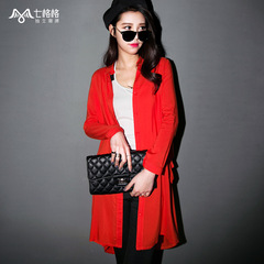 Seven space space OTHERMIX irregular hem off two solid color long sleeve collar long shirt women