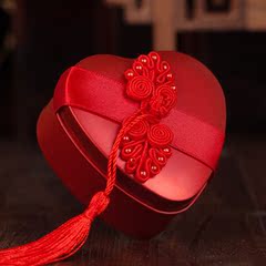 结婚喜糖盒子创意中国风婚礼糖盒礼品盒中式婚庆用品马口铁喜烟盒