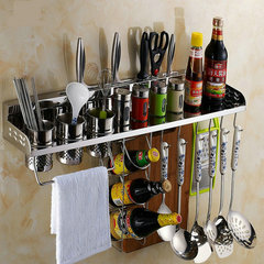 304不锈钢 厨房置物架刀架用品调料架壁挂厨房刀架 厨房收纳架