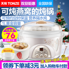 Tonze/天际 DDZ-10KD电炖锅白瓷煲汤煮粥燕窝隔水炖盅全自动bb煲