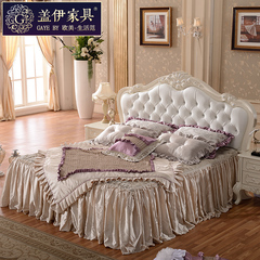 简欧床双人床欧式床结婚床1.8米 公主床田园床1.5米卧室成套家具