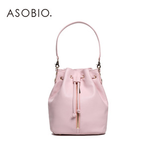 chloe水桶包尺寸 ASOBIO 夏季女式 時尚甜美純色雙肩包水桶包 4522014027 chloe水桶包