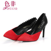 Faiccia/non-spring 2015 new genuine shallow pointed counter girl high heels WIA6B1401AU