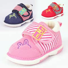 土豆屋冬季宝宝叫叫鞋软底婴儿鞋棉鞋0-1岁2男童女童鞋加绒学步鞋