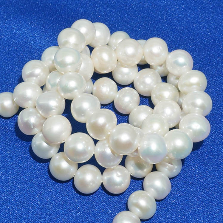 正品特价饰品7-8mm圆形天然珍珠项链白色女商务送礼 妈妈闺蜜朋友