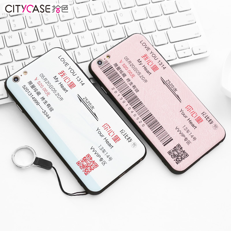 citycase 苹果6s手机壳创意个性情侣款iphone6plus带挂绳男女新款产品展示图5