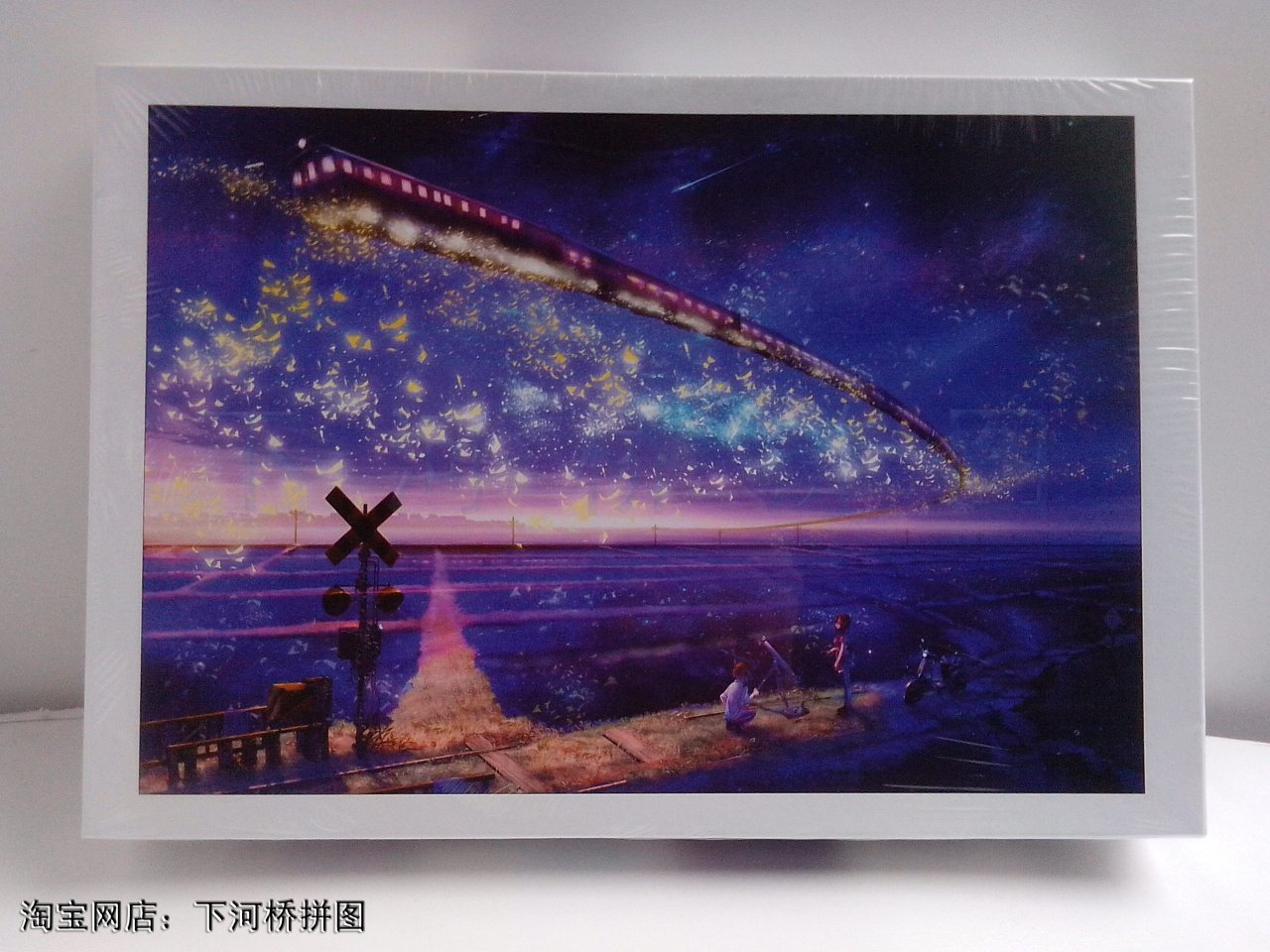 1000片纸质平面拼图 成人手工diy拼装益智玩具 星空上的列车优惠券