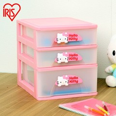 爱丽思IRIS HelloKitty环保小物抽屉桌面柜整理收纳盒KCA-421包邮