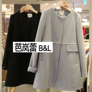 芭岚蕾旗舰店加大码女装秋冬装外套A版呢子大衣棉衣棉服胖mm显瘦长袖毛呢外套