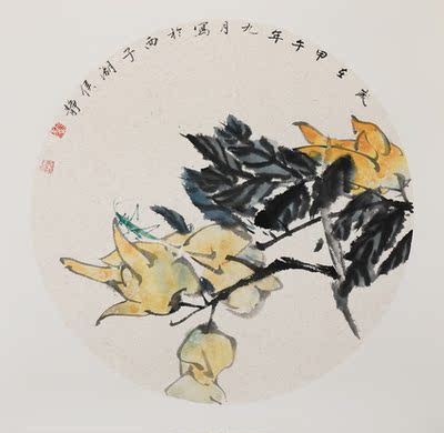 侯静《佛手》学院派新锐美女画家,精致小品.