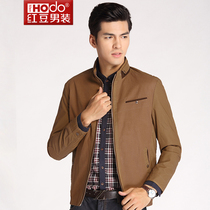 Hodo/红豆男装专柜同步男士夹克休闲修身商务中年爸爸装外套男063