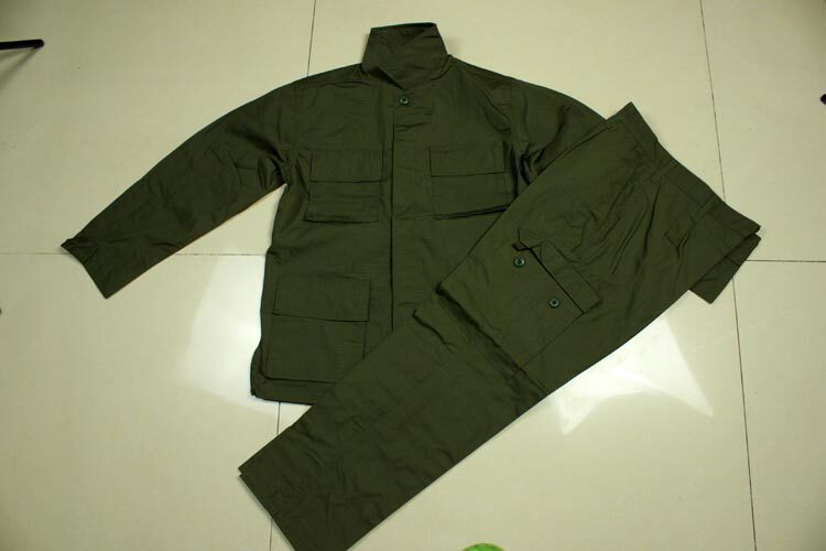 亚洲游骑兵绿色bdu套服网格颜色介于odfg作训外套/套装/野战套装