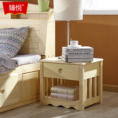实木床头柜简约松木床头储物柜木质收纳柜卧室整理柜床边矮柜抽柜