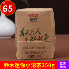 老同志普洱茶生茶 2016年为天下人做好茶 迷你小沱茶 乔木沱250g