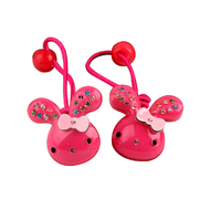 Baojing children''s hair accessories hair band Bunny girl hair rope ring baby flower ponytail jewelry