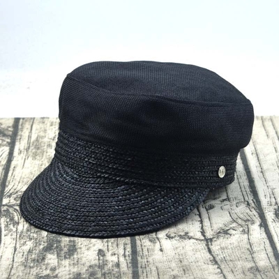 夏季海军风鸭舌帽麦草拼接麻料海军帽黑色韩版男女是透气平顶军帽