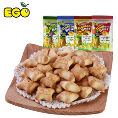 好吃EGO金小熊夹心灌心饼干糕点儿童休闲零食品特产小吃毛重1000g