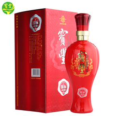 宝丰国产白酒清香型国标3品46度500ml高粱原浆礼品盒装老酒