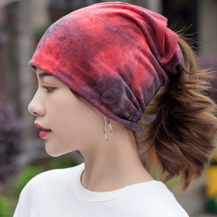 空调头巾帽女薄款透气套包头帽时尚春夏季化疗帽堆堆月子睡觉帽