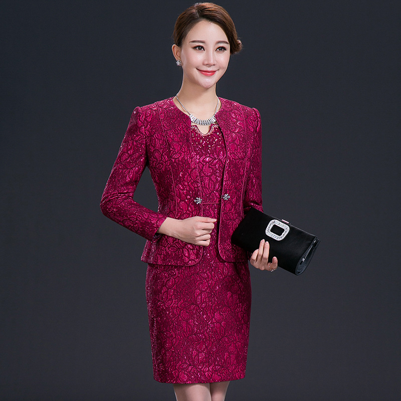 儿子结婚庆新娘妈妈婚宴连衣裙春秋婚礼中年旗袍喜庆婆婆宴会礼服