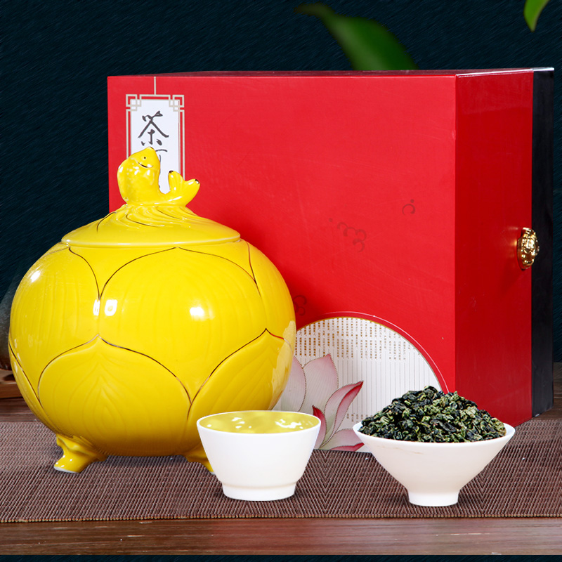 润虎 安溪铁观音清香型乌龙茶茶叶瓷罐礼盒装252克产品展示图2