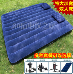 INTEX68755加厚特大双人充气床植绒气垫床户外野营充气垫床