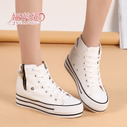 Fall 2015 new side zip sneakers girl Korean version flows hi-end of casual fashion platform shoes with students