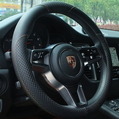 汽车方向盘套专用于保时捷宝马奔驰奥迪A4LQ5凯迪拉克ATSXTS大众