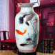 景德镇陶瓷器 粉彩年年有余落地大花瓶荷花鱼冬瓜瓶 现代家饰摆件