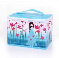 韩国时尚手提化妆包 收纳包 专业化妆箱 大容量便携可折叠收纳箱