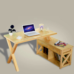 茗馨 家具简约转角电脑桌 写字台 台式桌家用书桌书架柜组合办公