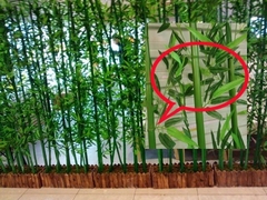 环保仿真竹子装饰加密塑料假竹子隔断屏风工程竹子毛竹厂家批发