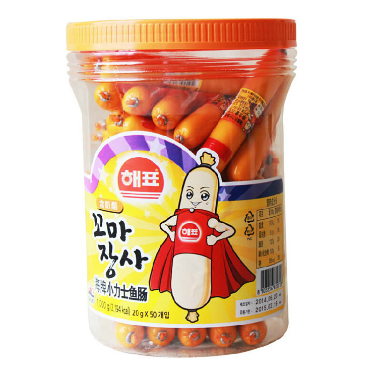 韩国海牌鳕鱼肠整罐(20gx50根) 宝宝鳕鱼肠 宝宝奶酪芝士 包邮在类目 奶粉/辅食/营养品/零食, 婴幼儿零食(新), 肉肠中 - 来自Buy2taobao.com提供专业的淘宝代购服务