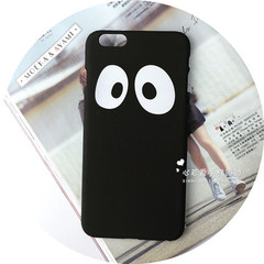 韩国iphone6/6plus/5黑色大眼睛黑白熊猫眼苹果6情侣创意手机壳男