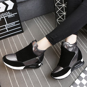 Casual shoes girl Korean version and cashmere increased in thick-soled sneakers winter shoes Hi Joker tying student shoes