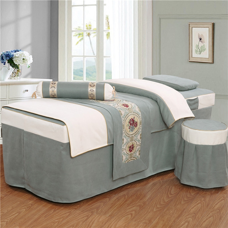 带洞按摩床床罩