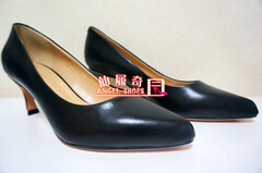 KISSCAT接吻猫专柜正品2015秋高跟尖头牛皮女低帮单鞋K55510-01QB