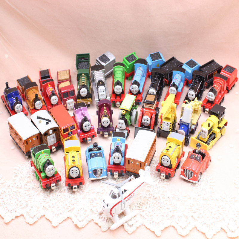 生日礼物儿童玩具爱德华小火车头合金磁力性轨道套装玩具托比高登