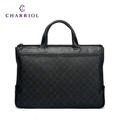 CHARRIOL夏利豪品牌手提包男士横款公文包商务OL男包手提包真休闲
