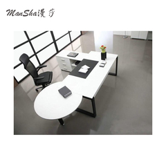 现代简约办公家具主管桌经理桌大班台钢架办公桌大班台白色老板桌