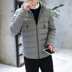 韩版青少年学生棉服棉衣加绒加厚男士保暖外套男装官方旗舰店
