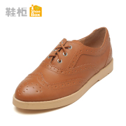 Shoebox shoe fall 2015 Brock New England wind women's round head with deep flat shoes