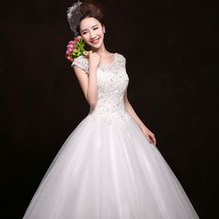 Purple Elf 2015 new summer maternity wedding dresses wedding dresses bride Korean layout code to one shoulder dress