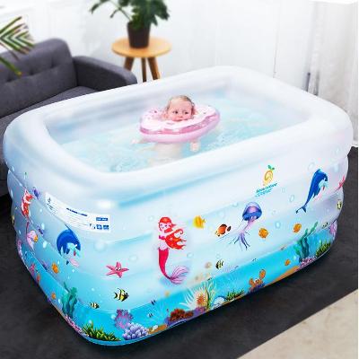 婴儿游泳池家用新生婴幼儿童洗澡充气游泳池加厚超大号小孩戏水池