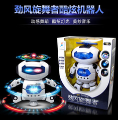 机器人模型 新款音乐灯光太空跳舞机器人360°儿童礼物奖品玩具