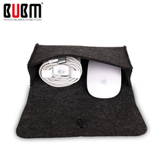 BUBM毛毡鼠标包电源包苹果MAC专用电源包蓝牙鼠标包旅行收纳袋